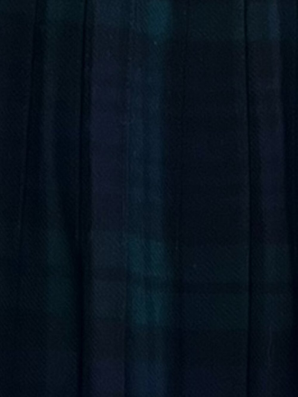 Highland Home Industries Blue/Green Plaid 100% Pure New Wool Classic Skirt Sz 12 - Picture 2 of 8